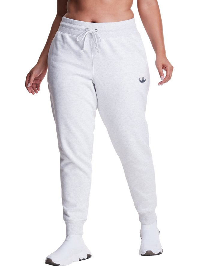 Champion Plus Reverse Weave Ombre Chenille Logo Joggingbroek Dames - Grijs - Belgie 1689GWYAH